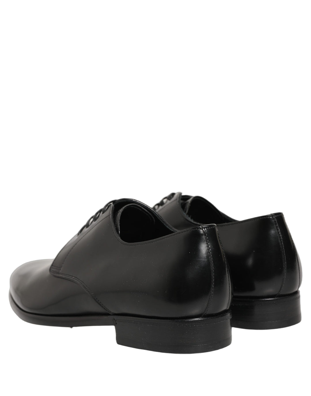 Dolce &amp; Gabbana Black Leather Lace Up Derby Dress Shoes