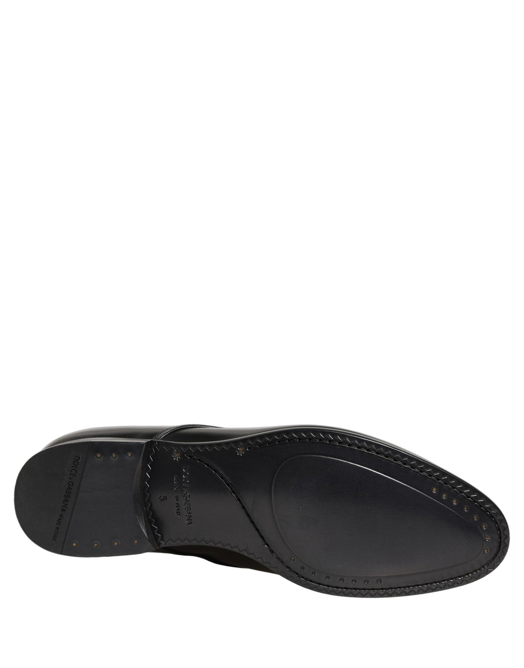 Dolce &amp; Gabbana Black Leather Lace Up Derby Dress Shoes