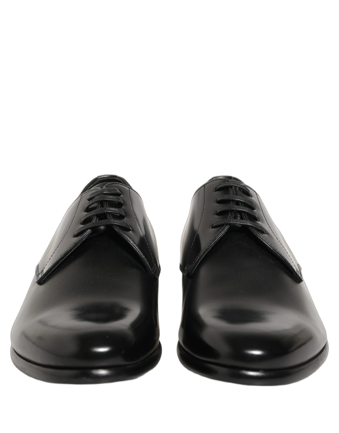Dolce &amp; Gabbana Black Leather Lace Up Derby Dress Shoes