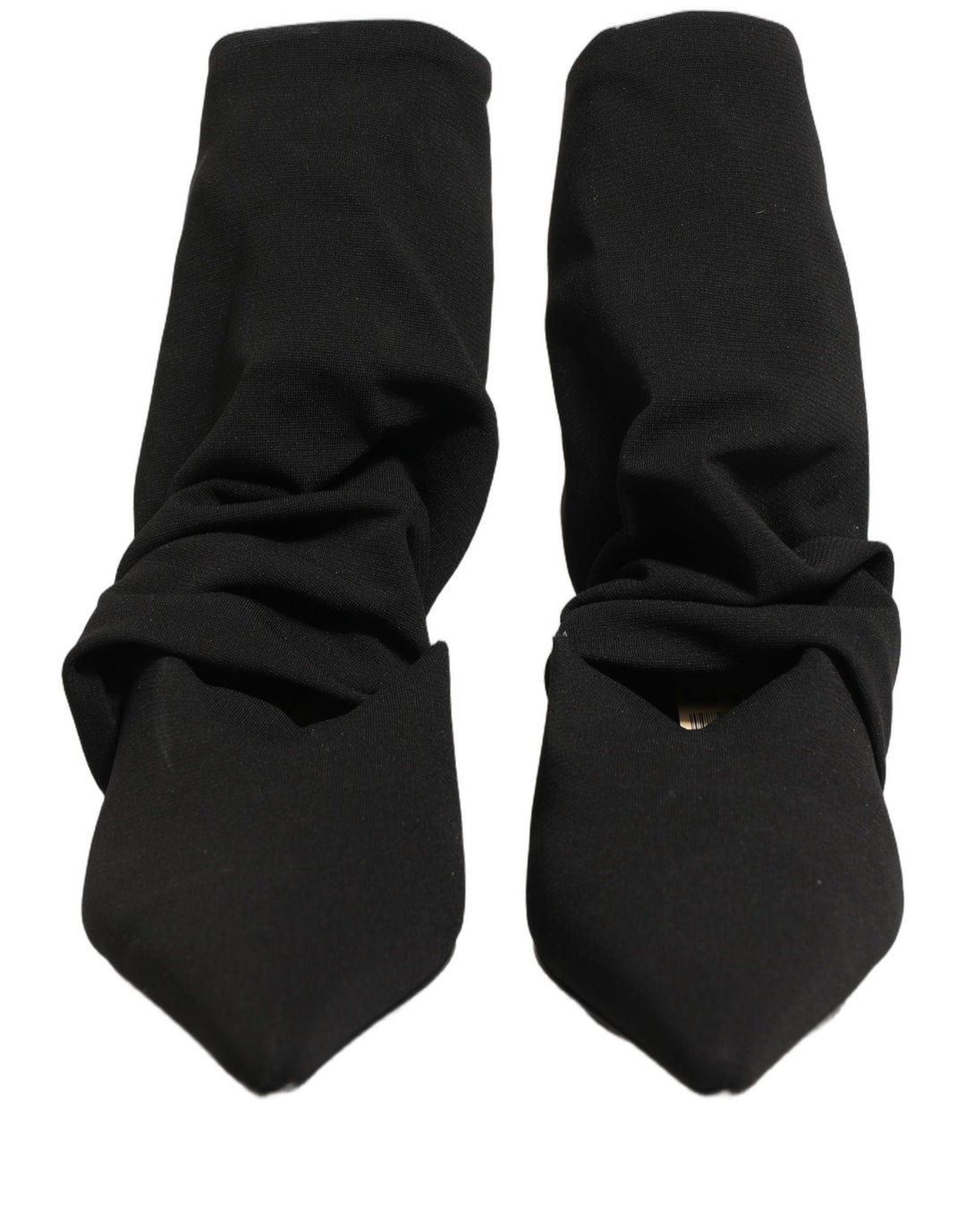 Dolce &amp; Gabbana Black Stretch Socks Heels Ankle Boots Shoes