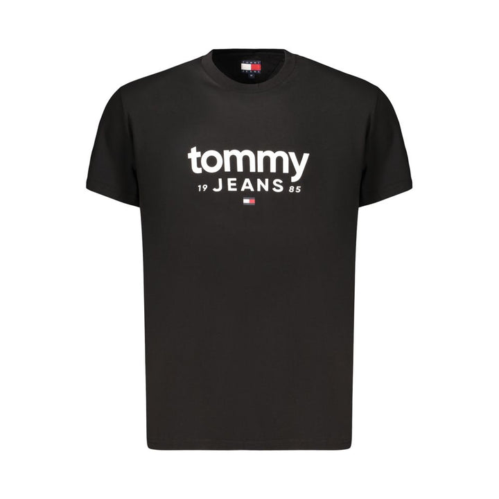 Tommy Hilfiger Black Cotton Mens T-Shirt