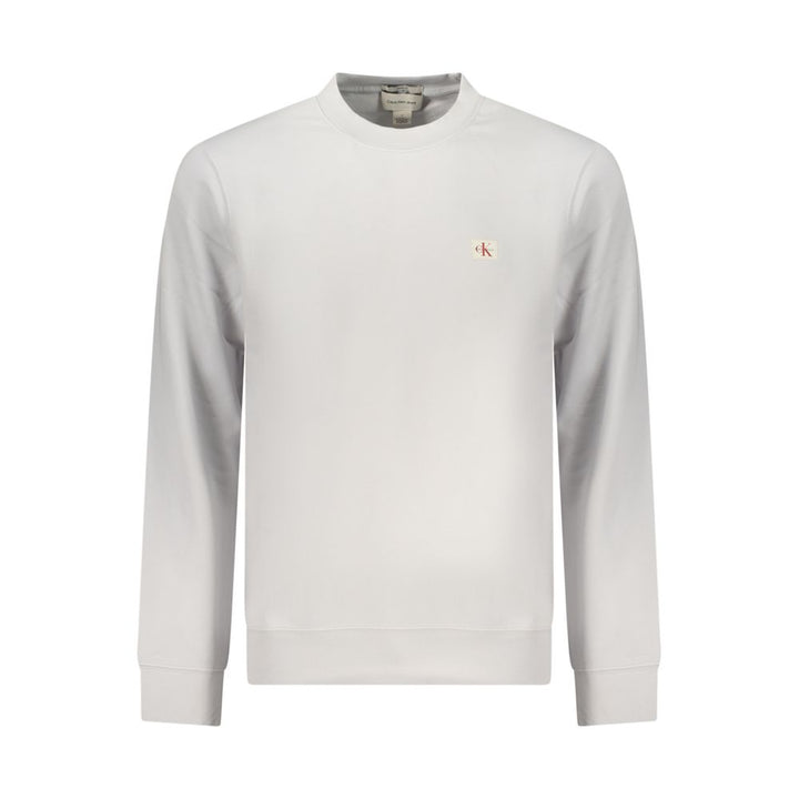 Calvin Klein Gray Cotton Men Sweatshirt