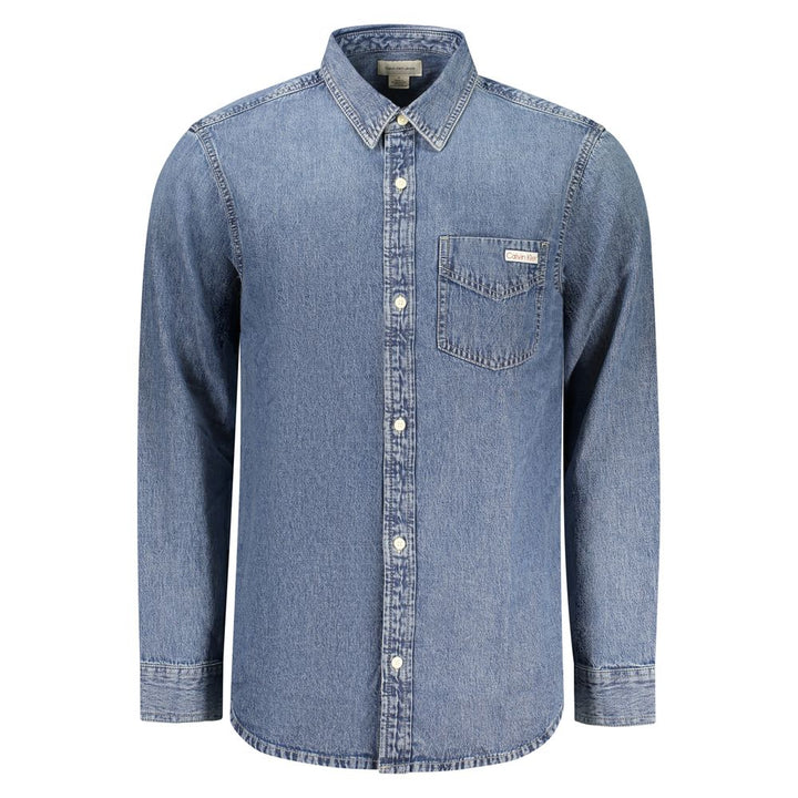 Calvin Klein Blue Cotton Men&