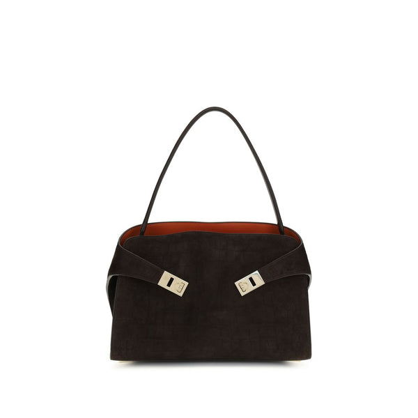 Ferragamo - Brown Calf Leather Bos Taurus Shoulder Bag