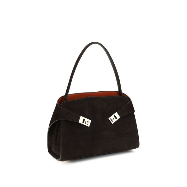 Ferragamo - Brown Calf Leather Bos Taurus Shoulder Bag