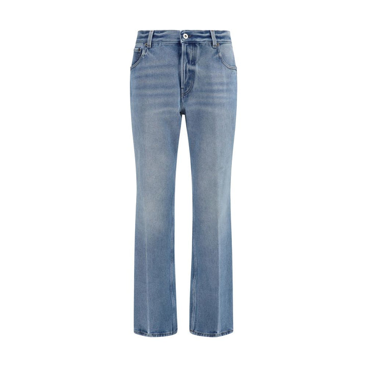 Miu Miu Blue Cotton Relaxed Fit Jeans