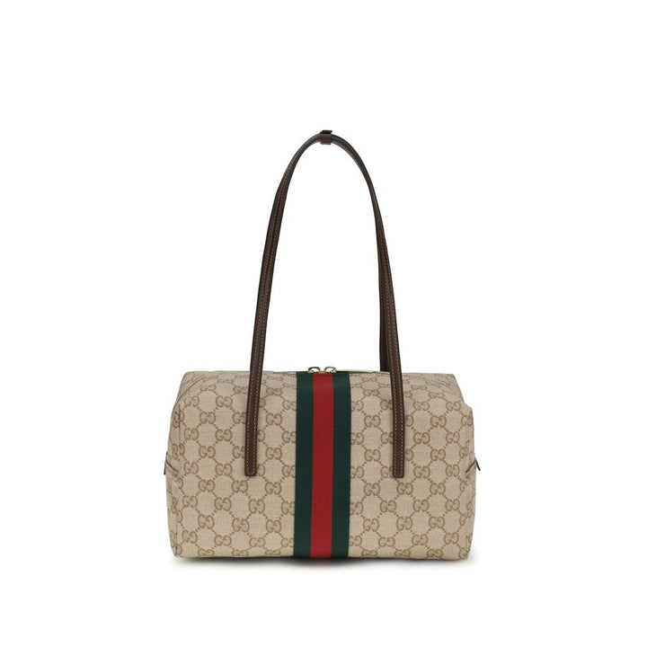 Gucci - Beige Cotton Shoulder Bag