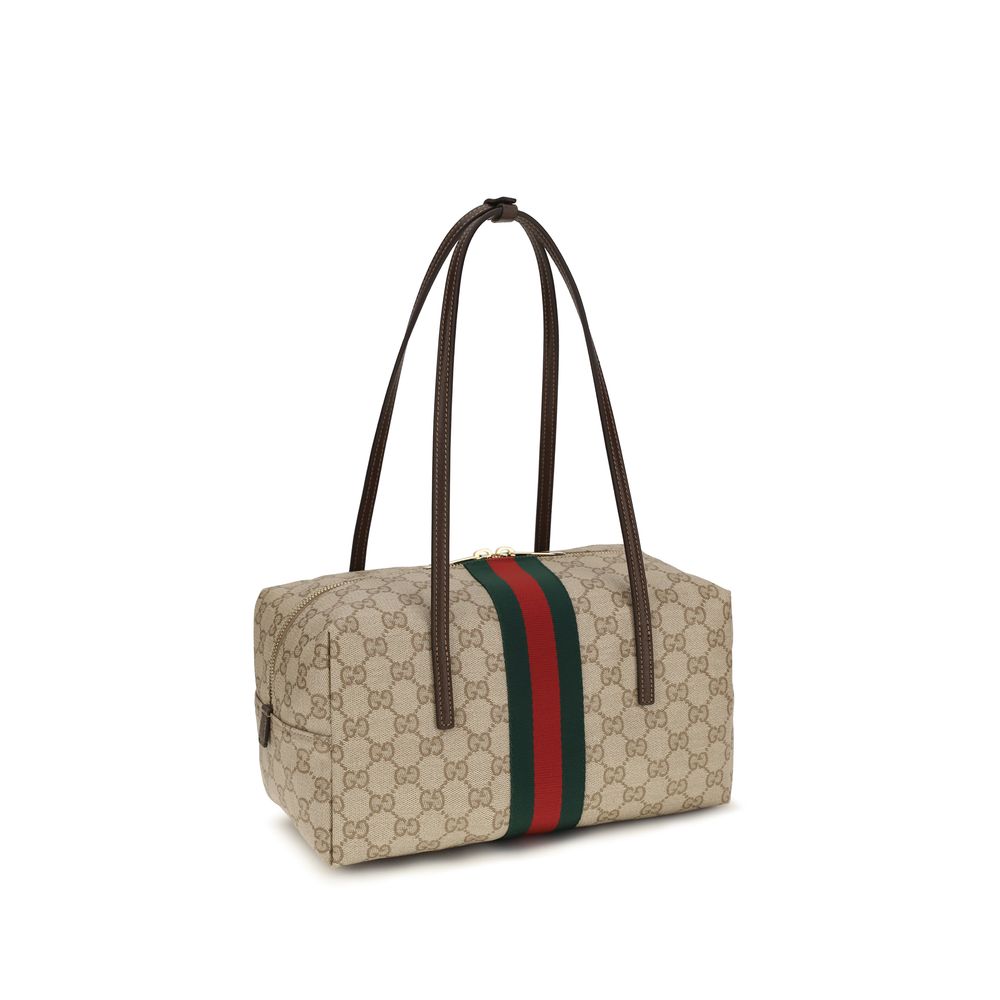Gucci - Beige Cotton Shoulder Bag