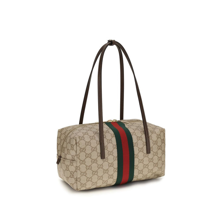 Gucci - Beige Cotton Shoulder Bag