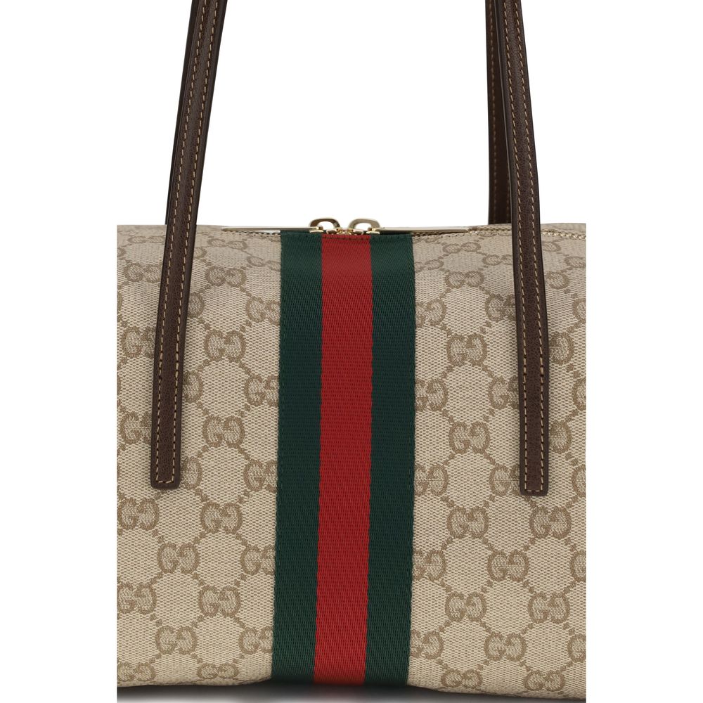 Gucci - Beige Cotton Shoulder Bag