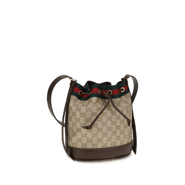 Gucci - Beige Cotton Backet Bag