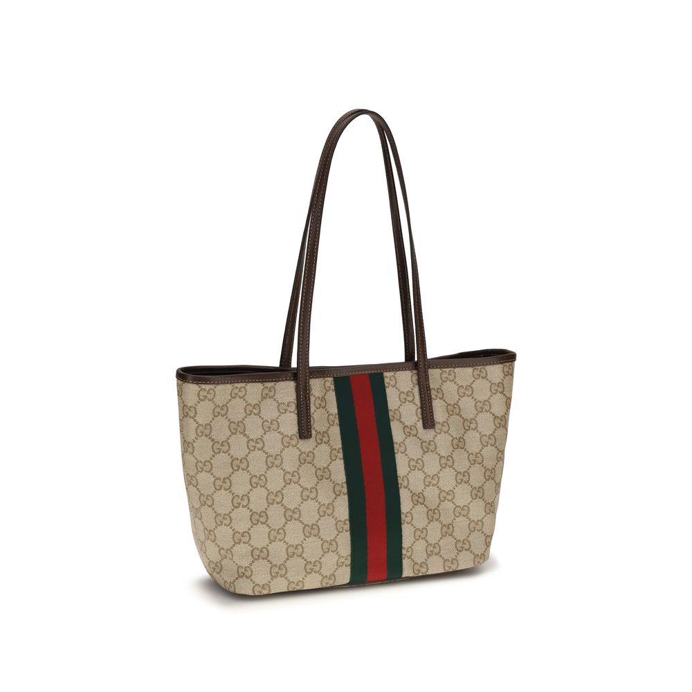 Gucci - Beige Cotton Shoulder Bag