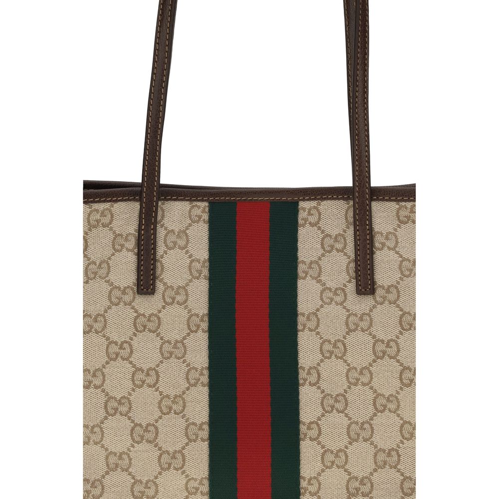 Gucci - Beige Cotton Shoulder Bag