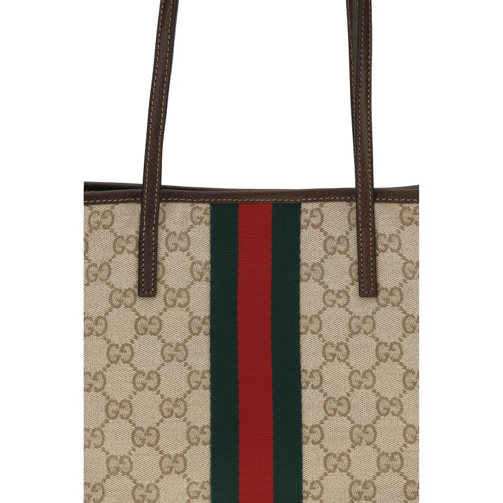 Gucci - Beige Cotton Shoulder Bag