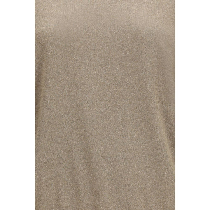 Brunello Cucinelli Beige Cashmere T-Shirt