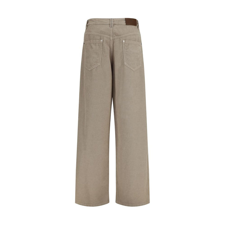 Brunello Cucinelli Beige Cotton Casual Pants