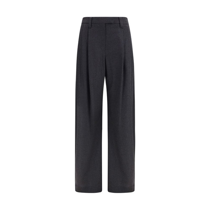 Brunello Cucinelli Gray Wool Oves Aries Dress Pants