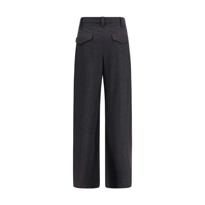 Brunello Cucinelli Gray Wool Oves Aries Dress Pants