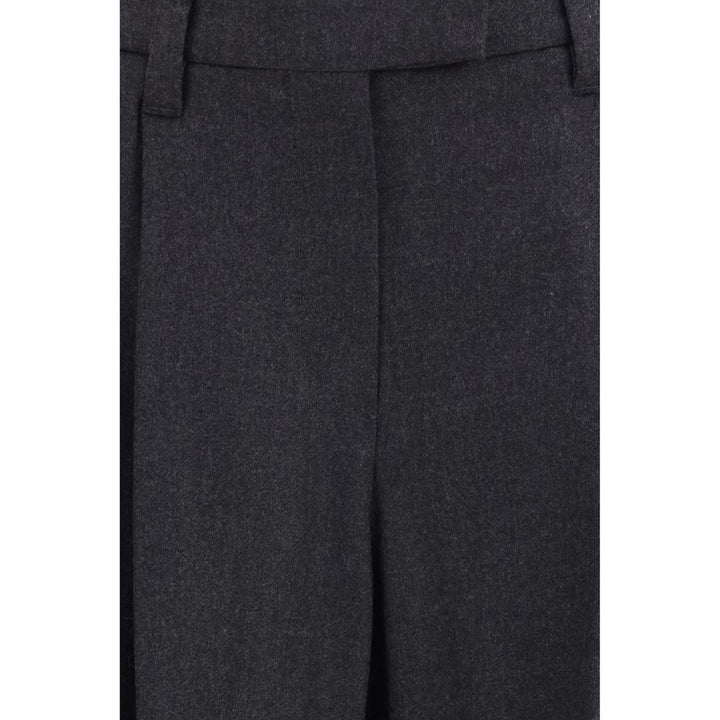 Brunello Cucinelli Gray Wool Oves Aries Dress Pants