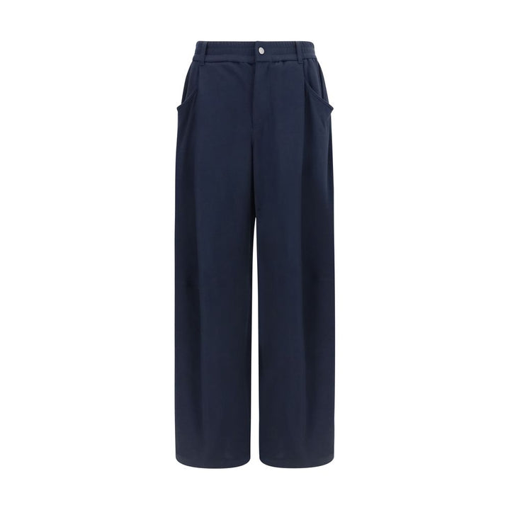 Brunello Cucinelli Blue Cotton Casual Pants