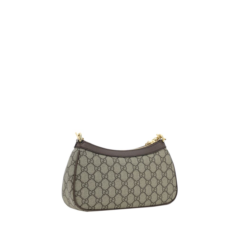 Gucci - Brown Cotton Shoulder Bag
