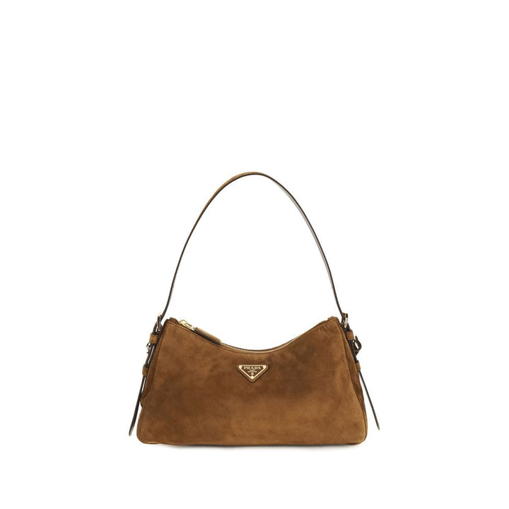 Prada Brown Calf Leather Bos Taurus Backet Bag