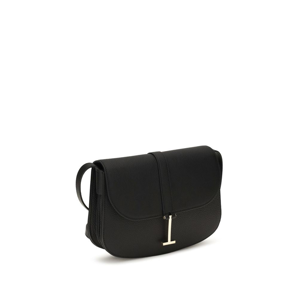 Tom Ford - Black Calf Leather Bos Taurus Shoulder Bag