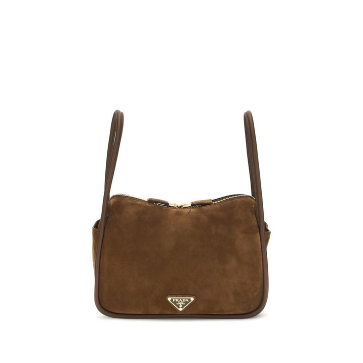 Prada Brown Calf Leather Bos Taurus Handbag