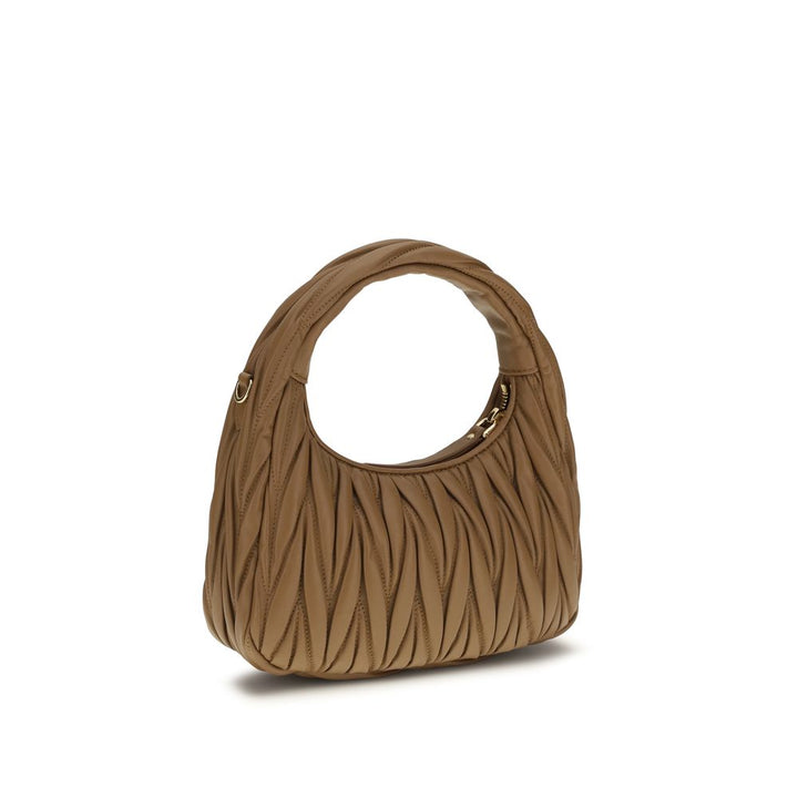 Miu Miu Beige Calf Leather Bos Taurus Shoulder Bag