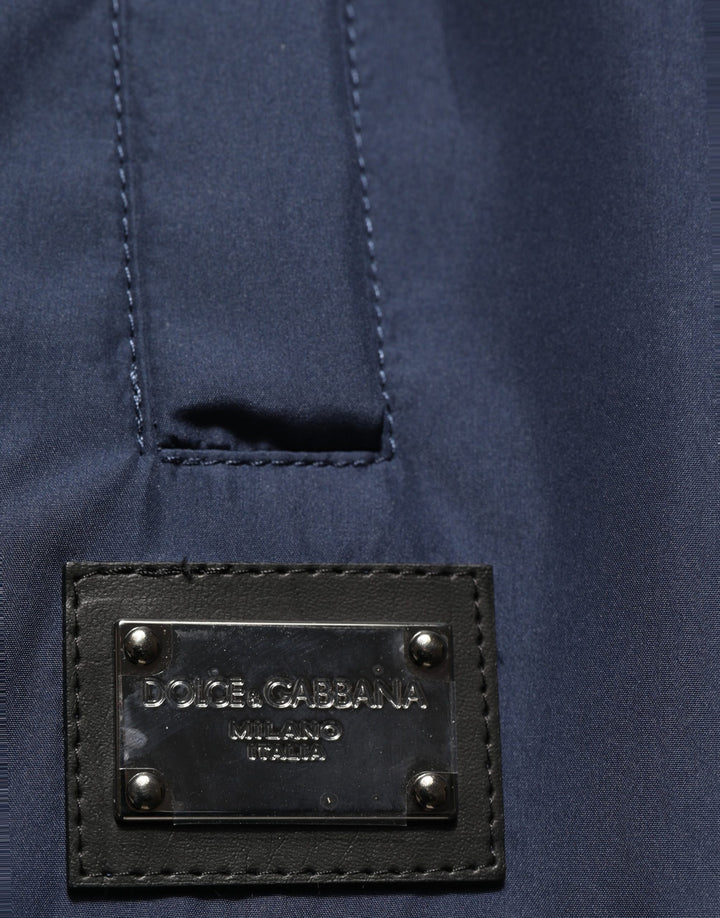 Dolce &amp; Gabbana Dark Blue Polyester Jogger Sweatpants Pants