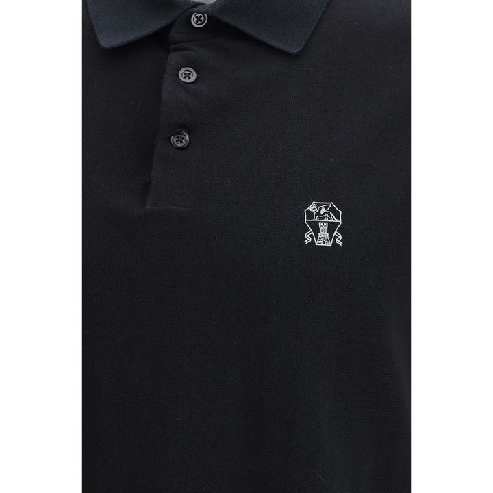 Brunello Cucinelli Black Cotton Shirt