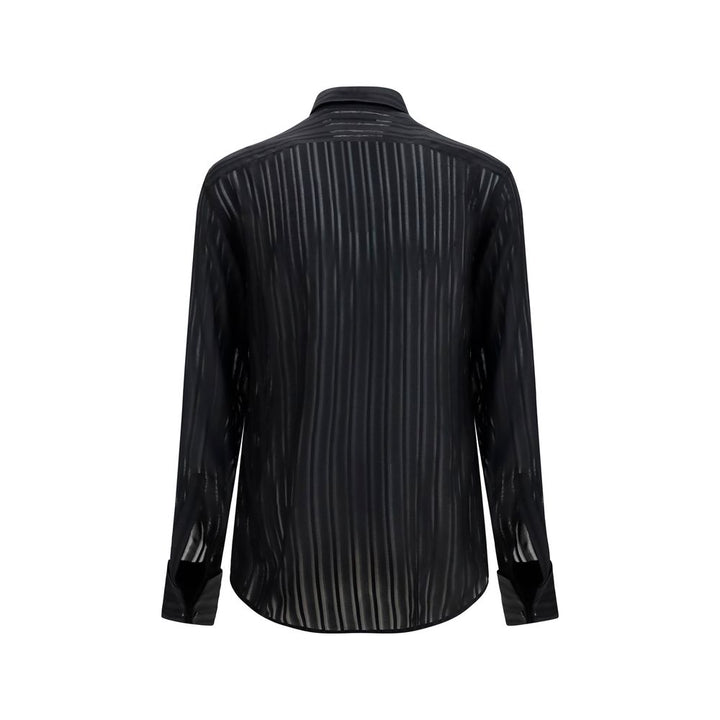 Gucci Black Silk Dress Shirt
