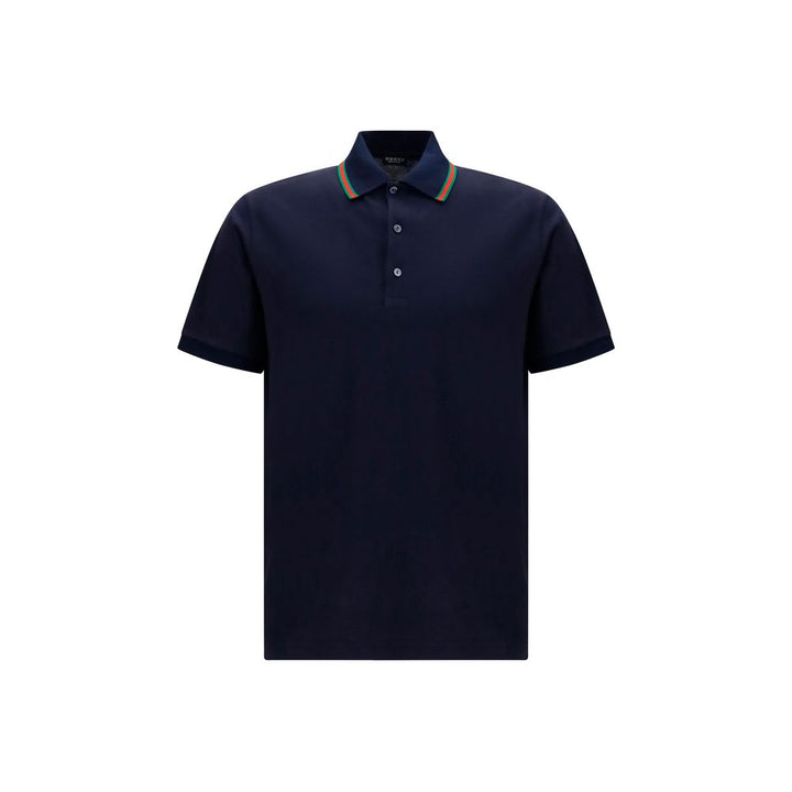 Gucci Blue Cotton Polo Shirt