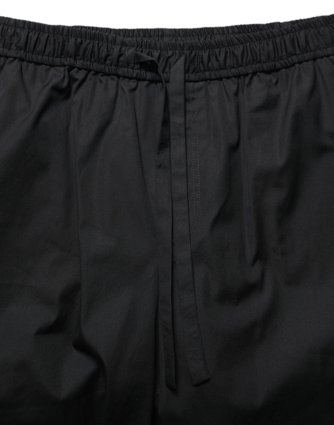 Dolce &amp; Gabbana Black Cotton Sweatshorts Men Bermuda Shorts