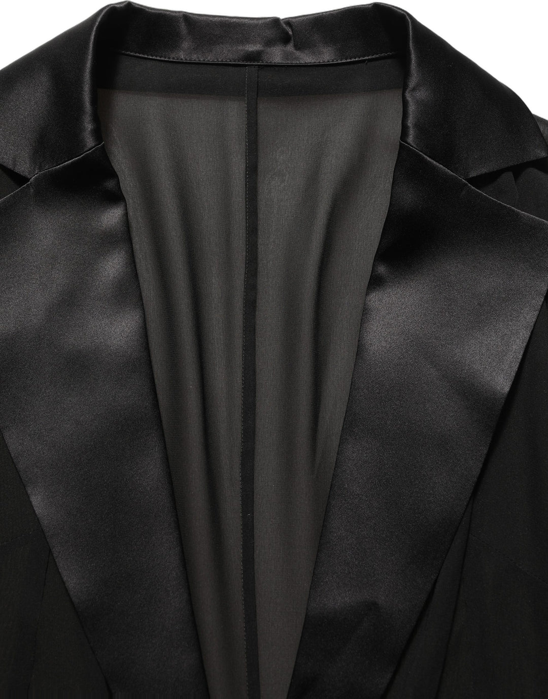 Dolce &amp; Gabbana Black Silk Sheer Chiffon Long Maxi Dress