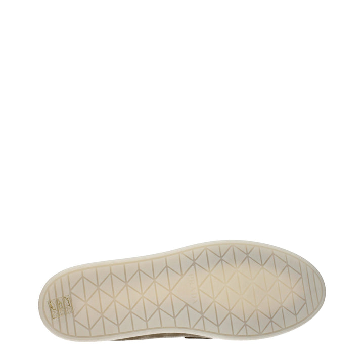 Prada Beige Leather Slip-On Loafers