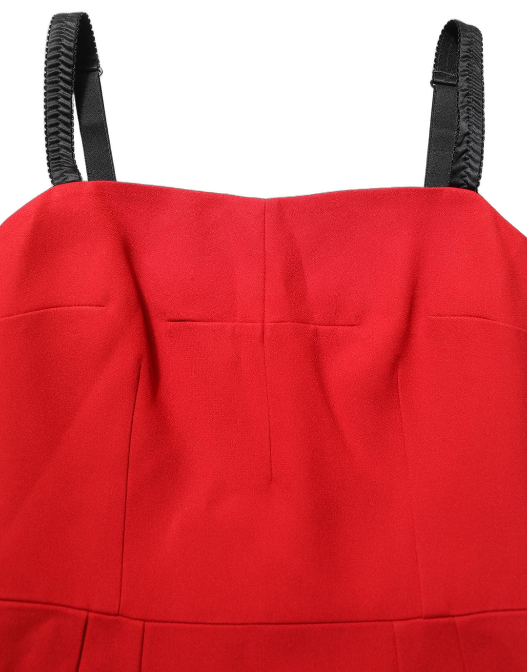 Dolce &amp; Gabbana Red Stretch Bodycon Sheath Knee Length Dress