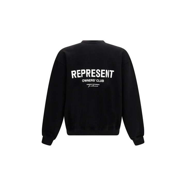 Represent Black Cotton Sweatshirt