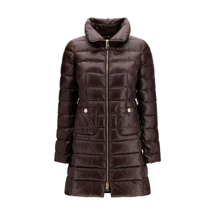 Herno Brown Polyamide Full-Length Jacket