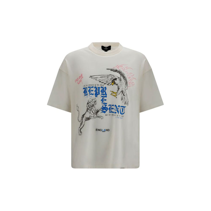 Represent Beige Cotton T-Shirt