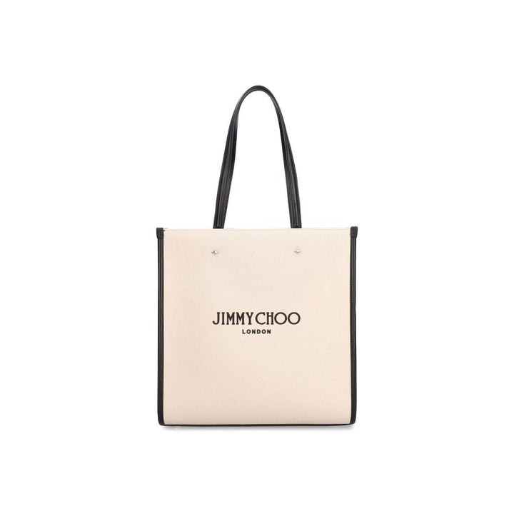 Jimmy Choo - Beige Canvas Tote Bag