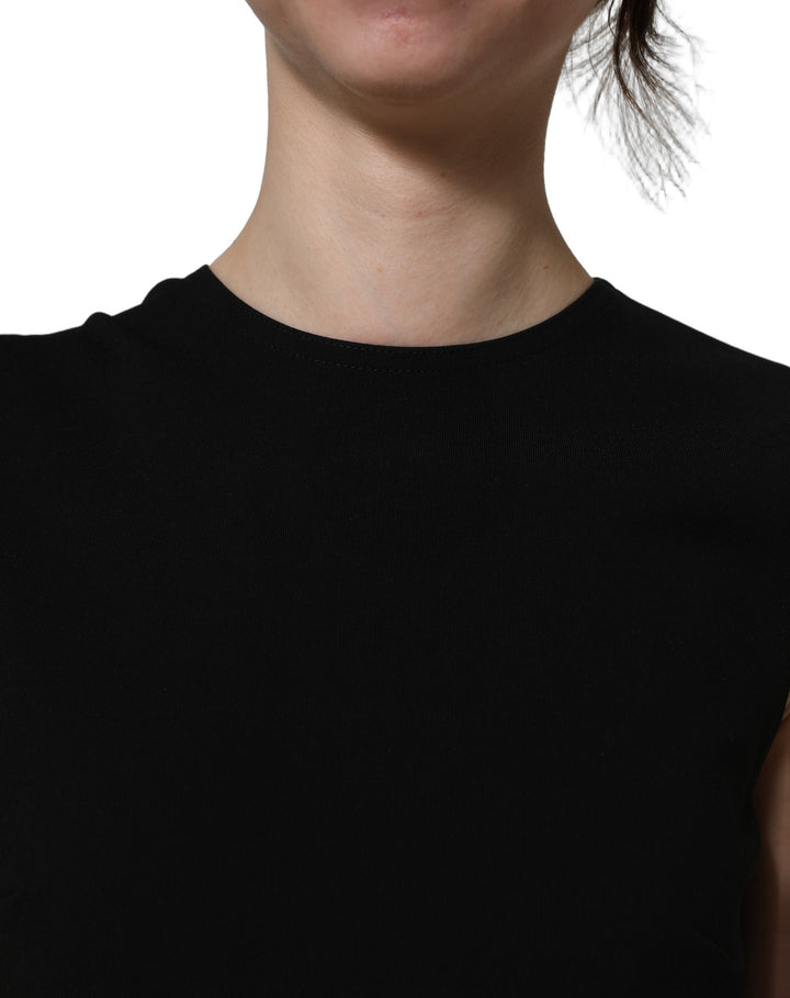 Dolce &amp; Gabbana Black Cut Out Detail Sleeveless Maxi Dress