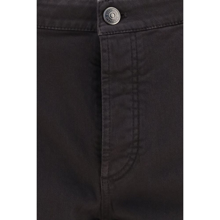Brunello Cucinelli Brown Cotton Cropped Jeans
