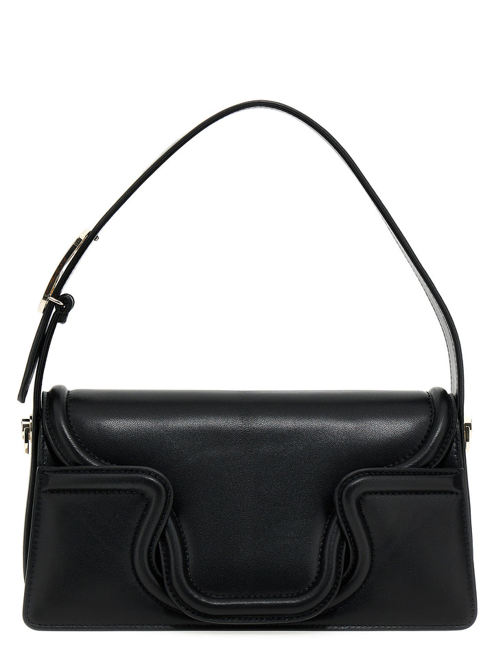 Valentino Garavani Black Leather Shoulder Bag