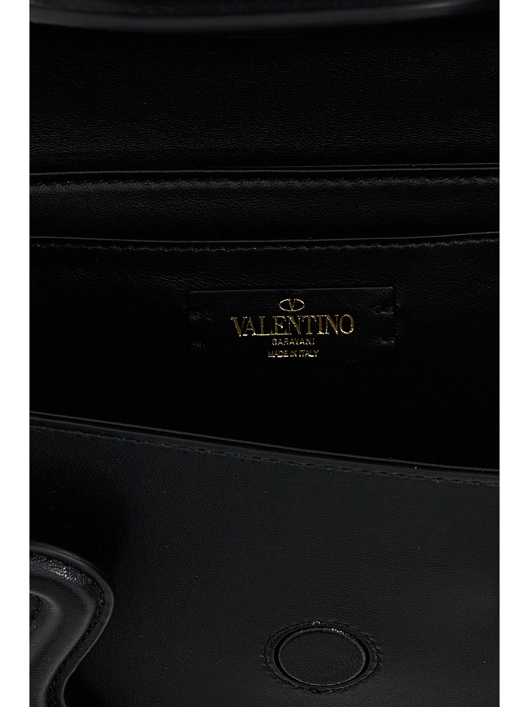 Valentino Garavani Black Leather Shoulder Bag