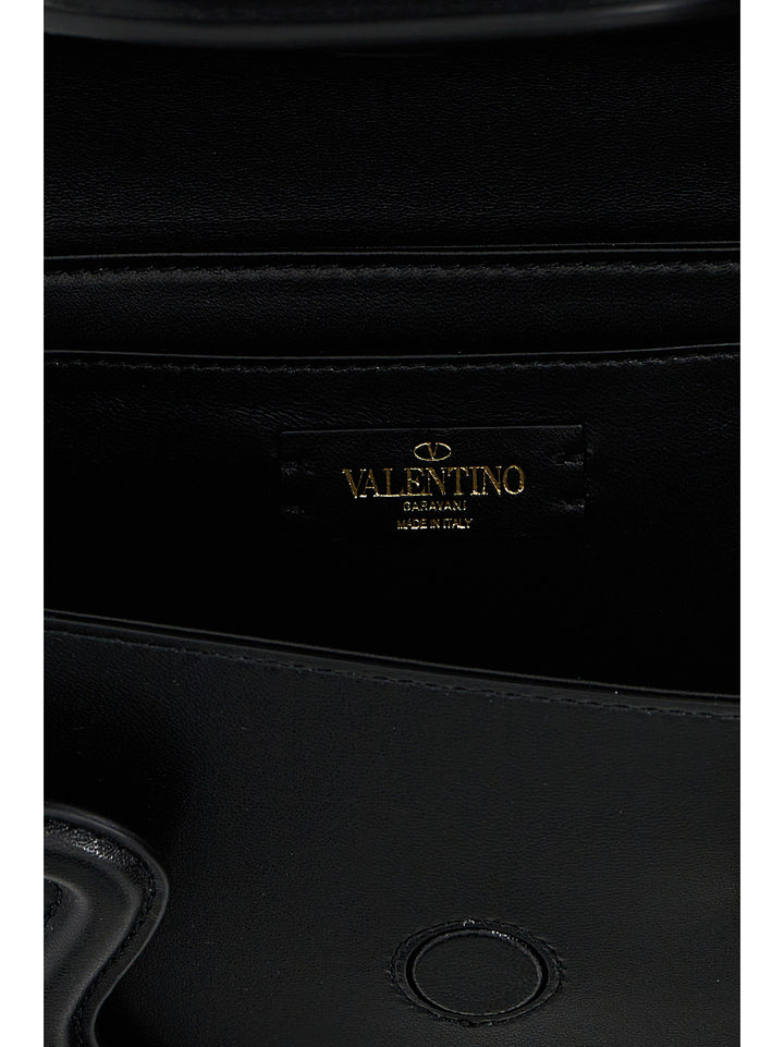 Valentino Garavani Black Leather Shoulder Bag