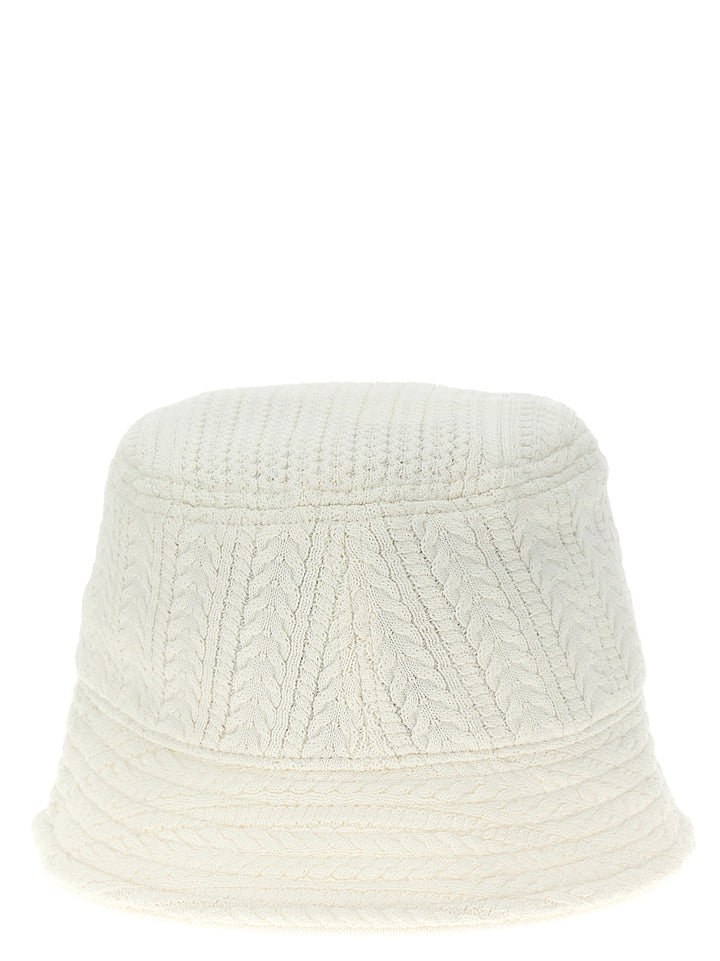 Jacquemus White Viscose Bucket Hat