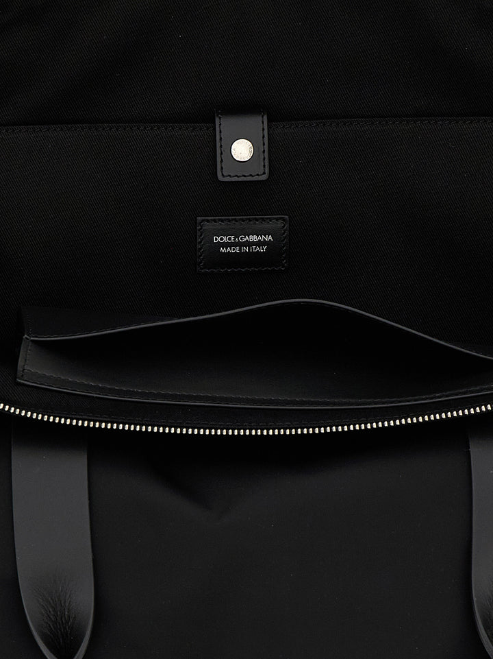 Dolce &amp; Gabbana Black Polyamide Tote Bag
