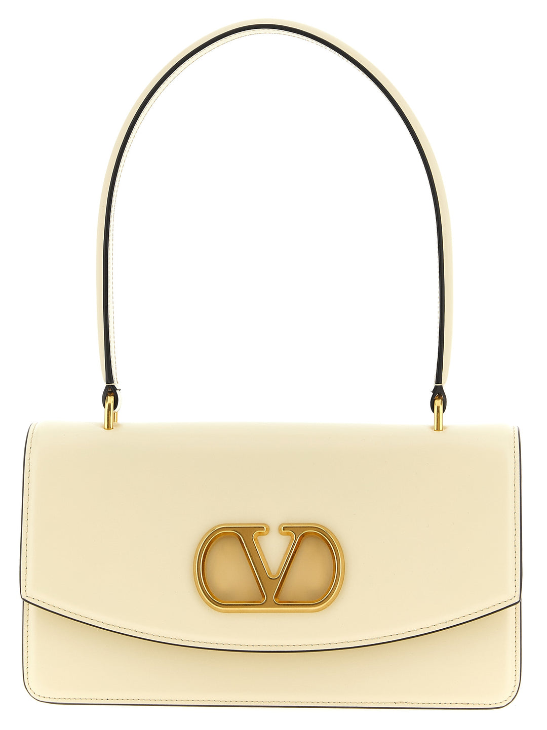 Valentino Garavani White Calfskin Shoulder Bag