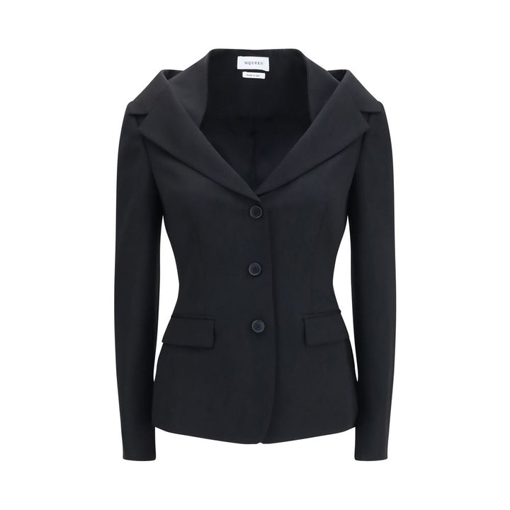 Alexander McQueen Black Wool Oves Aries Full-Length Jacket